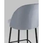 Стул полубарный Марсель велюр серый УТ000025273 Stool Group (Стул груп)