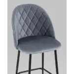Стул полубарный Марсель велюр серый УТ000025273 Stool Group (Стул груп)