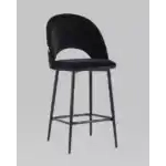 Стул полубарный Меган велюр черный УТ000025280 Stool Group (Стул груп)