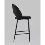 Стул полубарный Меган велюр черный УТ000025280 Stool Group (Стул груп)