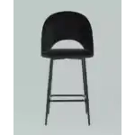 Стул полубарный Меган велюр черный УТ000025280 Stool Group (Стул груп)