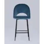 Стул полубарный Меган велюр пыльно-синий УТ000025282 Stool Group (Стул груп)
