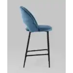 Стул полубарный Меган велюр пыльно-синий УТ000025282 Stool Group (Стул груп)