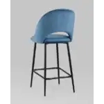 Стул полубарный Меган велюр пыльно-синий УТ000025282 Stool Group (Стул груп)
