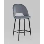 Стул полубарный Меган велюр серый УТ000025283 Stool Group (Стул груп)