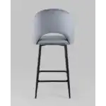 Стул полубарный Меган велюр серый УТ000025283 Stool Group (Стул груп)