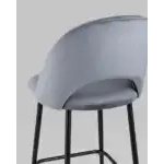 Стул полубарный Меган велюр серый УТ000025283 Stool Group (Стул груп)