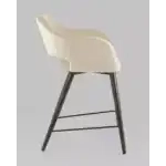 Стул полубарный Саймон велюр бежевый УТ000025179 Stool Group (Стул груп)