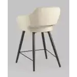Стул полубарный Саймон велюр бежевый УТ000025179 Stool Group (Стул груп)