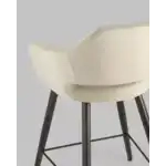 Стул полубарный Саймон велюр бежевый УТ000025179 Stool Group (Стул груп)