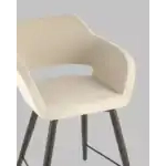 Стул полубарный Саймон велюр бежевый УТ000025179 Stool Group (Стул груп)