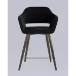 Стул полубарный Саймон велюр черный УТ000025174 Stool Group (Стул груп)