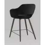 Стул полубарный Саймон велюр черный УТ000025174 Stool Group (Стул груп)