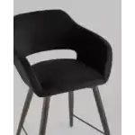 Стул полубарный Саймон велюр черный УТ000025174 Stool Group (Стул груп)