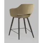 Стул полубарный Саймон велюр капучино УТ000025176 Stool Group (Стул груп)
