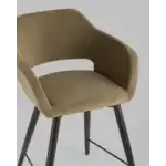 Стул полубарный Саймон велюр капучино УТ000025176 Stool Group (Стул груп)