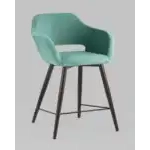 Стул полубарный Саймон велюр морской УТ000025171 Stool Group (Стул груп)