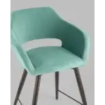 Стул полубарный Саймон велюр морской УТ000025171 Stool Group (Стул груп)