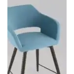 Стул полубарный Саймон велюр пыльно-голубой УТ000025177 Stool Group (Стул груп)