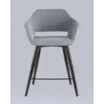 Стул полубарный Саймон велюр серый УТ000025169 Stool Group (Стул груп)