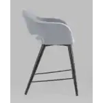 Стул полубарный Саймон велюр серый УТ000025169 Stool Group (Стул груп)