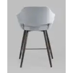 Стул полубарный Саймон велюр серый УТ000025169 Stool Group (Стул груп)