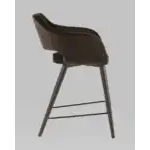 Стул полубарный Саймон велюр тёмно-коричневый УТ000025175 Stool Group (Стул груп)
