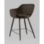 Стул полубарный Саймон велюр тёмно-коричневый УТ000025175 Stool Group (Стул груп)