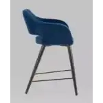 Стул полубарный Саймон велюр тёмно-синий УТ000025170 Stool Group (Стул груп)