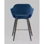 Стул полубарный Саймон велюр тёмно-синий УТ000025170 Stool Group (Стул груп)