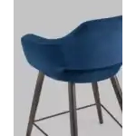 Стул полубарный Саймон велюр тёмно-синий УТ000025170 Stool Group (Стул груп)