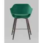 Стул полубарный Саймон велюр тёмно-зелёный УТ000025172 Stool Group (Стул груп)