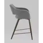 Стул полубарный Саймон велюр тёмно-серый УТ000025168 Stool Group (Стул груп)