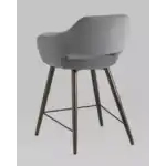 Стул полубарный Саймон велюр тёмно-серый УТ000025168 Stool Group (Стул груп)