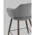 Стул полубарный Саймон велюр тёмно-серый УТ000025168 Stool Group (Стул груп)
