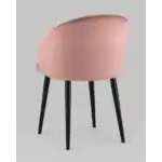 Стул с подлокотниками Брюссель велюр пыльно-розовый УТ000035993 Stool Group (Стул груп)