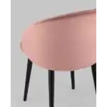 Стул с подлокотниками Брюссель велюр пыльно-розовый УТ000035993 Stool Group (Стул груп)