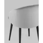 Стул с подлокотниками Брюссель велюр серый УТ000035992 Stool Group (Стул груп)