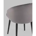Стул с подлокотниками Брюссель велюр тёмно-серый УТ000035990 Stool Group (Стул груп)