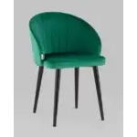 Стул с подлокотниками Брюссель велюр зелёный УТ000035989 Stool Group (Стул груп)