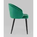 Стул с подлокотниками Брюссель велюр зелёный УТ000035989 Stool Group (Стул груп)