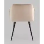 Стул с подлокотниками Джоэл велюр бежевый УТ000036692 Stool Group (Стул груп)