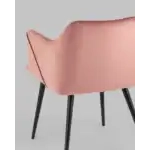 Стул с подлокотниками Джоэл велюр пыльно-розовый УТ000036693 Stool Group (Стул груп)