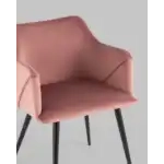 Стул с подлокотниками Джоэл велюр пыльно-розовый УТ000036693 Stool Group (Стул груп)