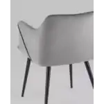 Стул с подлокотниками Джоэл велюр серый УТ000036689 Stool Group (Стул груп)