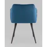 Стул с подлокотниками Джоэл велюр синий УТ000036690 Stool Group (Стул груп)