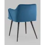 Стул с подлокотниками Джоэл велюр синий УТ000036690 Stool Group (Стул груп)