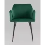 Стул с подлокотниками Джоэл велюр зелёный УТ000036691 Stool Group (Стул груп)