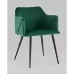 Стул с подлокотниками Джоэл велюр зелёный УТ000036691 Stool Group (Стул груп)