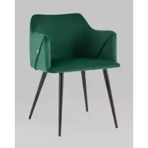 Стул с подлокотниками Джоэл велюр зелёный УТ000036691 Stool Group (Стул груп)